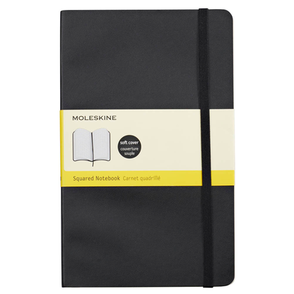 Artikelbild 2 für MOLESKINE Notizbuch Classic Collection flexibler Einband ca. DIN A5 kariert, schwarz Softcover 192 Seiten, 1 St., Artikelnummer 234570