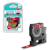 Artikelbild 1 für DYMO Schriftband D1 1978366, 12 mm, weiß auf rot, 1 St., Artikelnummer 288593