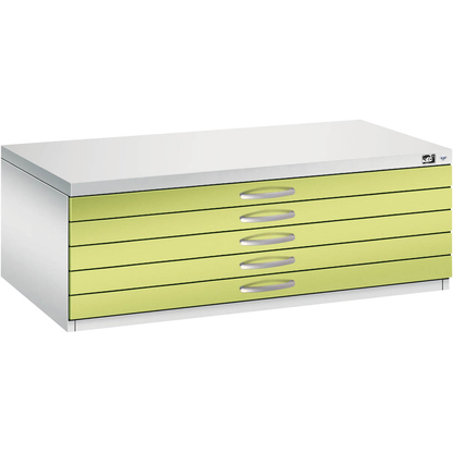 Artikelbild 4 für CP 7100 Planschrank clowngrün, lichtgrau 5 Schubladen 110,0 x 76,5 x 42,0 cm, 1 St., Artikelnummer 682878