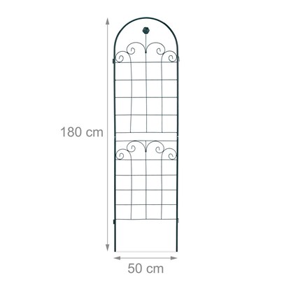 Artikelbild 6 für relaxdays Rankgitter Metall dunkelgrün rechteckig 50,0 x 180,0 cm, 2 St., Artikelnummer 450284