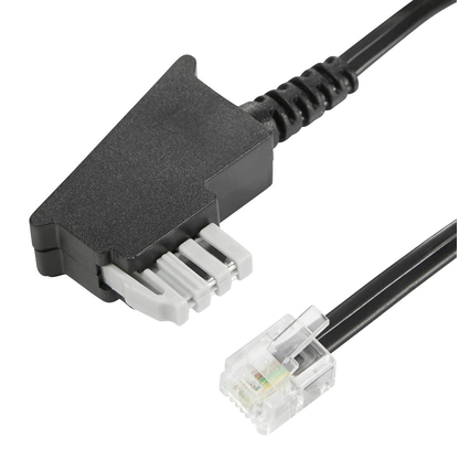 Artikelbild 2 für goobay TAE-N/RJ-11 Faxkabel 3,0 m schwarz, 1 St., Artikelnummer 467365