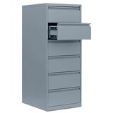 Artikelbild 1 für LÜLLMANN Karteischrank lichtgrau 53,0 x 62,0 x 132,0 cm, 1 St., Artikelnummer 183618