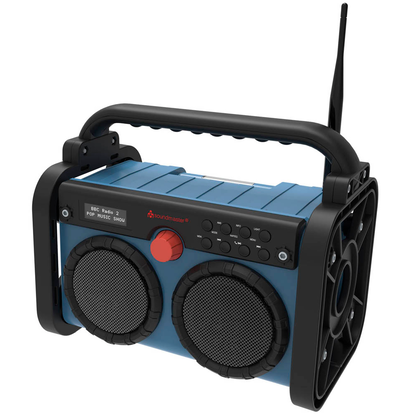 Artikelbild für soundmaster DAB85BL Baustellenradio blau, schwarz, Artikelnummer 223477