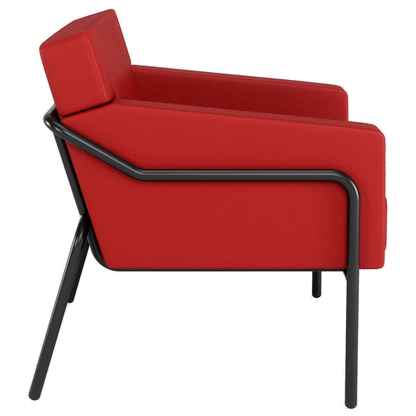 Artikelbild 2 für medso powered by PAPERFLOW Sessel MEDSO L rot schwarz Kunstleder 75,0 x 74,3 x 73,6 cm, 1 St., Artikelnummer 522886