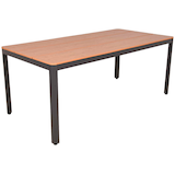 Artikelbild 1 für Garden Pleasure Gartentisch BARLETTA natur, anthrazit rechteckig abgerundet 91,0 x 180,0 x 74,0 cm, Artikelnummer 796288