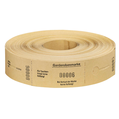 Artikelbild für WOLF & APPENZELLER Garderobenblock 00001-00500, gelb, 1 Rolle, Artikelnummer 221700