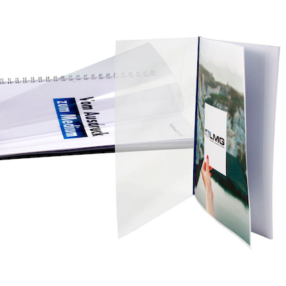 Artikelbild 2 für LMG Deckfolien für Bindemappen PREMIUM transparent, DIN A4 0,3 mm, 100 St., Artikelnummer 465563