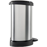 Artikelbild 1 für curver DECOBIN Mülleimer 15,0 l silbermetallic, 1 St., Artikelnummer 700993