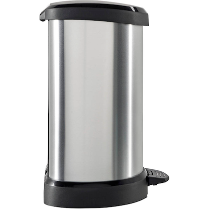 Artikelbild für curver DECOBIN Mülleimer 15,0 l silbermetallic, 1 St., Artikelnummer 700993