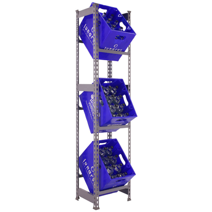 Artikelbild für Simonrack Getränkekistenregal KIT SIMONBOTTLE 3 GRIS 330100024184033 grau 40,0 x 30,0 x 180,0 cm, Artikelnummer 742811