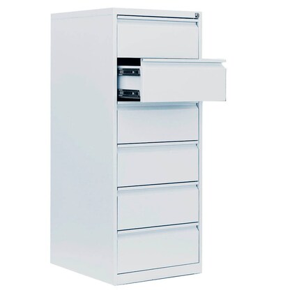 Artikelbild für LÜLLMANN Karteischrank signalweiß 53,0 x 62,0 x 132,0 cm, 1 St., Artikelnummer 183628