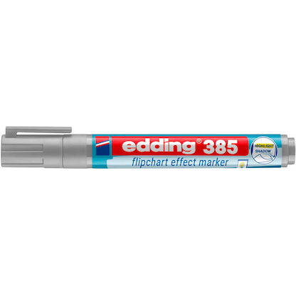 Artikelbild 3 für edding 385 Flipchart-Marker silber 1,0 - 5,0 mm, 1 St., Artikelnummer 530471