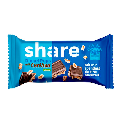 Artikelbild für share Dinkel Pops mit ChoViva Schokoriegel 20 Riegel, Artikelnummer 766331