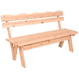 Artikelbild 1 für Garden Pleasure Gartenbank RANGUN 985298 natur Holz 150,0 cm, Artikelnummer 796296