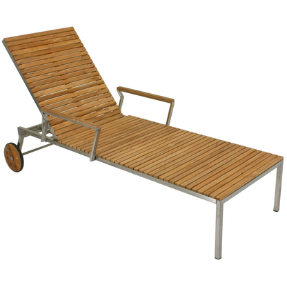 Artikelbild für Garden Pleasure Sonnenliege DENVER braun Stahl, Artikelnummer 168437