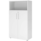 Artikelbild 1 für HAMMERBACHER Regalschrank FlexWall, VFW48T3KG/W/W/BS weiß 80,0 x 40,0 x 145,0 cm, 1 St., Artikelnummer 950218