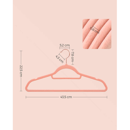 Artikelbild 3 für SONGMICS Kleiderbügel rosa, 30 St., Artikelnummer 759299