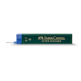 Artikelbild 1 für FABER-CASTELL SUPER-POLYMER Feinminen-Bleistiftminen schwarz B 0,7 mm, 12 St., Artikelnummer 334557