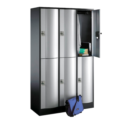 Artikelbild für CP Spind S 5000 Resisto anthrazit, silber 8270-372 S10013, 6 Schließfächer 115,0 x 54,0 x 195,0 cm, Artikelnummer 418640