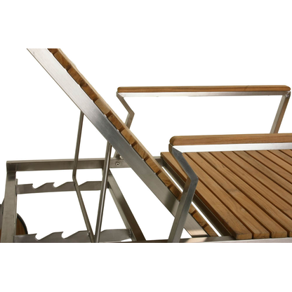 Artikelbild 2 für Garden Pleasure Sonnenliege DENVER braun Stahl, Artikelnummer 168437