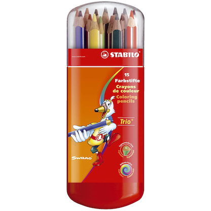 Artikelbild für STABILO Trio Buntstifte farbsortiert, 15 St., Artikelnummer 193332