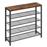 Artikelbild 1 für VASAGLE Schuhregal braun, schwarz 100,0 x 30,0 x 92,5 cm, 1 St., Artikelnummer 262849