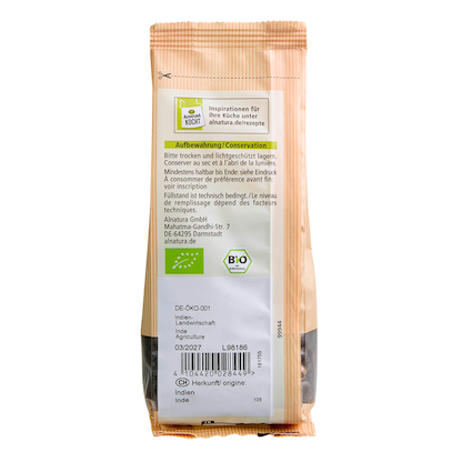 Artikelbild 5 für ALNATURA Schwarzer Pfeffer Bio-Gewürz, 70,0 g, Artikelnummer 293611