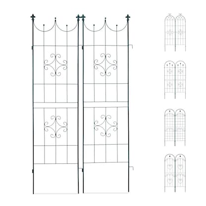 Artikelbild für relaxdays Rankgitter Metall dunkelgrün rechteckig 50,0 x 180,0 cm, 2 St., Artikelnummer 450571