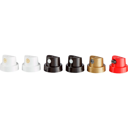 Artikelbild 3 für edding 5200 Sprühköpfe-Set weiß, schwarz, rot, gold, 1 Set, Artikelnummer 495232