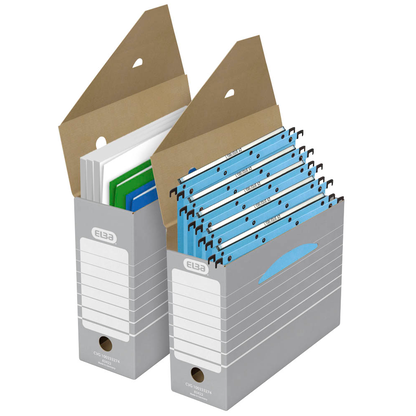 Artikelbild 4 für ELBA Archivboxen Tric grau/weiß 11,0 x 34,0 x 27,0 cm, 10 St., Artikelnummer 961831