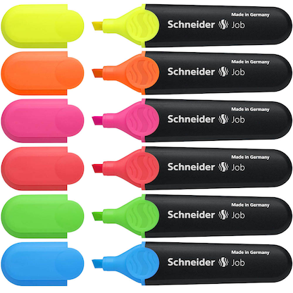 Artikelbild für Schneider Job Textmarker farbsortiert, 6 St., Artikelnummer 317379