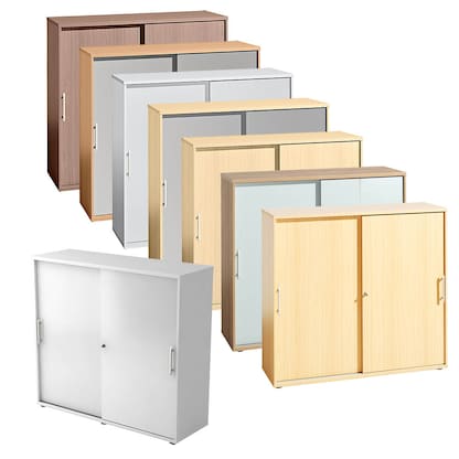 Artikelbild 7 für HAMMERBACHER Schiebetürenschrank, V1753S/6/6/RE buche 2 Fachböden 120,0 x 40,0 x 110,0 cm, Artikelnummer 978122