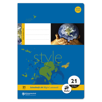 Artikelbild 2 für Staufen® Schulhefte Lineatur 21 liniert DIN A4 ohne Rand, 16 Blatt, 10 St., Artikelnummer 717686