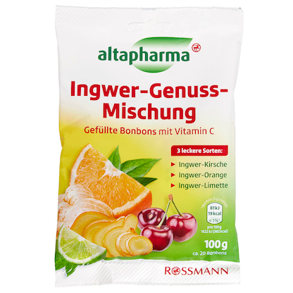 Artikelbild für altapharma INGWER-GENUSS-MISCHUNG Bonbons 20 Bonbons/ 100,0 g, Artikelnummer 329791