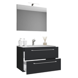 Artikelbild 1 für VCM my bath Badmöbel-Set 3-teilig Badinos 914325 schwarz 60,0 x 46,0 x 50,0 cm, Artikelnummer 388753