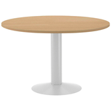 Artikelbild 1 für rocada Mehrzwecktisch eiche rund, Säulenfuß weiß, 120,0 x 120,0 x 72,0 cm, Artikelnummer 117816