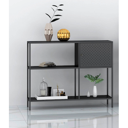 Artikelbild 3 für HAKU Möbel Bücherregal schwarz 100,0 x 30,0 x 75,0 cm, 1 St., Artikelnummer 142396