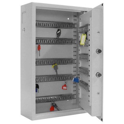 Artikelbild für ROTTNER KeyTronic 100 Schlüsselkasten grau mit 100 Haken, Elektronikschloss, 35,0 x 13,0 x 55,0 cm, 1 St., Artikelnummer 640716