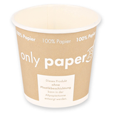 Artikelbild 1 für NATURE Star Einweg-Kaffeebecher Only Paper braun, weiß 100 ml, 50 St., Artikelnummer 473757