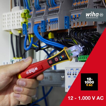 Artikelbild 5 für Wiha Installationstester 43797, 12 – 1.000 V AC, CAT IV 1000 V, Artikelnummer 717563