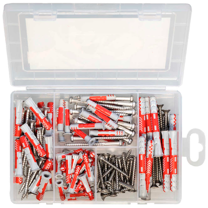 Artikelbild 4 für fischer Meister-Box Outdoor 561385 Dübel- und Schrauben-Sortiment, 130-teilig, Artikelnummer 480428