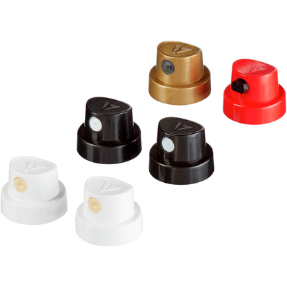 Artikelbild für edding 5200 Sprühköpfe-Set weiß, schwarz, rot, gold, 1 Set, Artikelnummer 495232