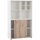 Artikelbild 1 für MÖBELPARTNER Regalschrank 400, 701771 weiß, wildeiche 100,1 x 41,0 x 167,2 cm, 1 St., Artikelnummer 774053