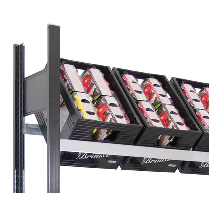 Artikelbild 2 für SCHULTE Getränkekistenregal 37006-S schwarz, silber 100,0 x 30,0 x 180,0 cm, Artikelnummer 855837