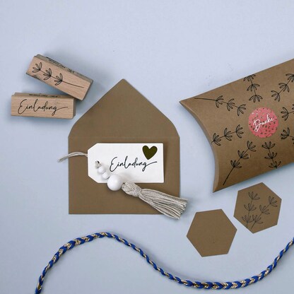 Artikelbild 3 für artoz Motivstempel Einladung 6,0 x 2,0 cm, 1 St., Artikelnummer 129058