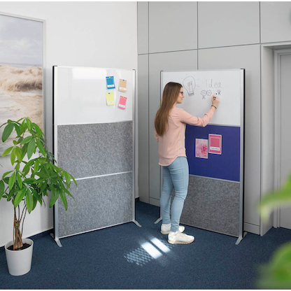 Artikelbild 4 für MAUL Akustik-Trennwand MAULconnecto 9603095, dunkelgrau, weiß 100,0 x 182,0 cm, 1 St., Artikelnummer 156689