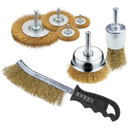 Artikelbild 2 für Werkzeyt Drahtbürsten für Bohrmaschine 7-tlg., 1 St., Artikelnummer 407409