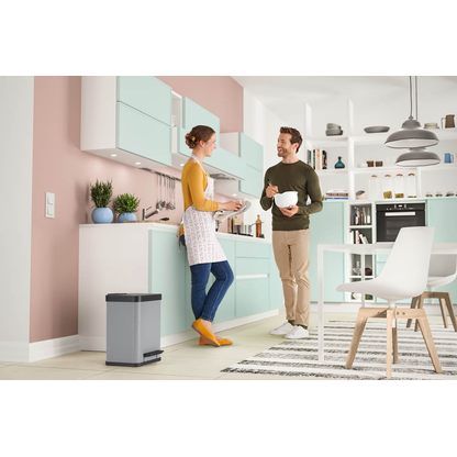 Artikelbild 3 für Hailo Öko duo Plus M Mülltrenner 2x 9,0 l grau, 1 St., Artikelnummer 353678