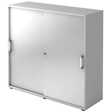 Artikelbild 1 für HAMMERBACHER Schiebetürenschrank 1753S, V1753S/5/S/CE grau, silber 2 Fachböden 120,0 x 40,0 x 110,0 cm, Artikelnummer 375729