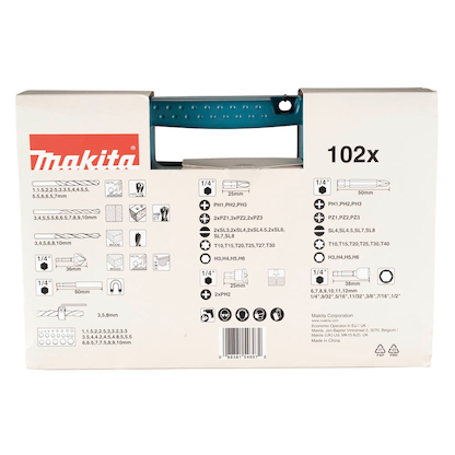 Artikelbild 6 für makita Bohrer- und Bit-Set B-68432, 102-teilig, Artikelnummer 250304